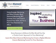 Tablet Screenshot of blackdiamondmarketing.net
